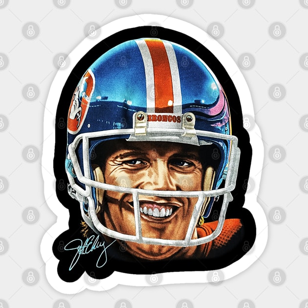 90s Football John Elway - Broncos - Classic Sticker by nicklower